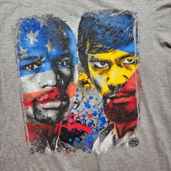 Floyd MAYWEATHER vs Manny PACQUIAO Boxing T-Shirt 2015 MGM Las Vegas 2015 Large - Picture 2 of 5